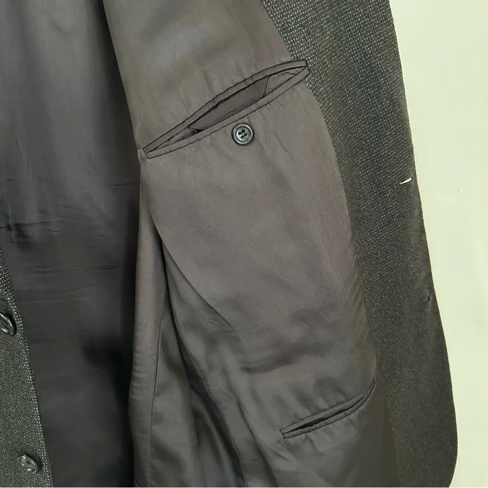 Vintage Joseph‎ & Feiss 46L Lambswool Sports Coat Brown Grey 2-Button Men’s Wool